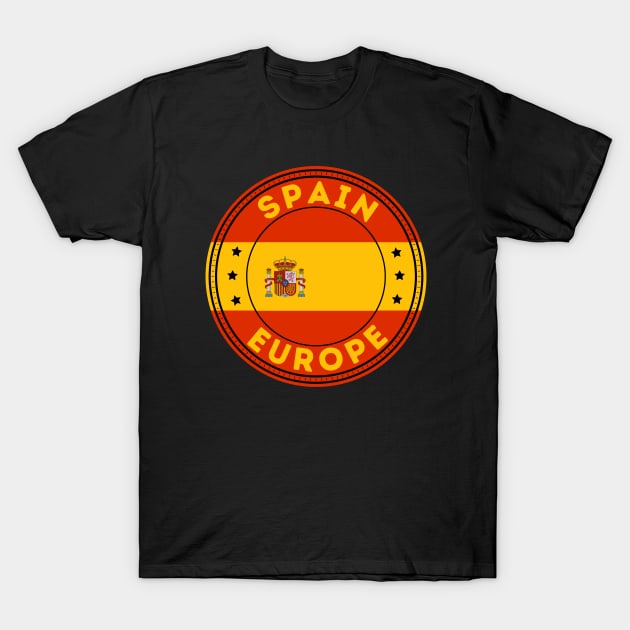 Spain Europe T-Shirt by footballomatic